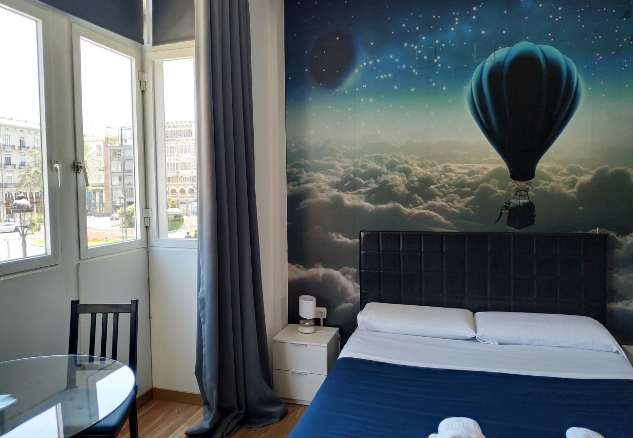 Alquiler por habitaciones en Valencia - Plaza de la Reina habitación doble queen con vistas Alquiler por habitaciones en Valencia - Plaza de la Reina habitación doble queen con vistas